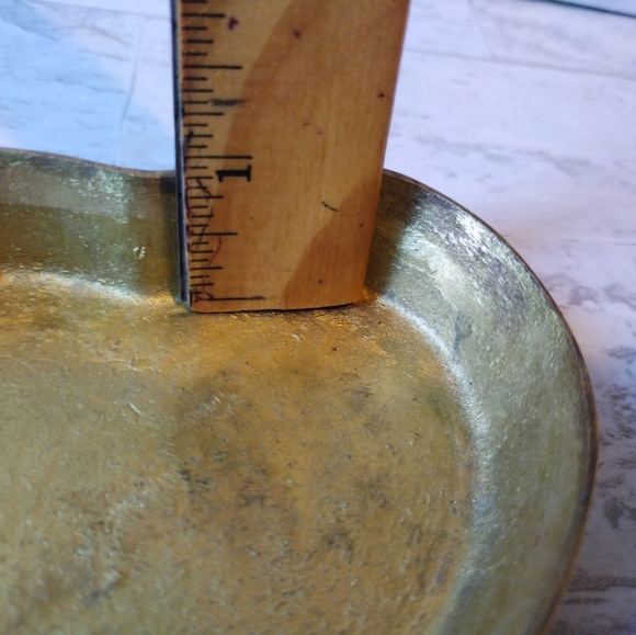 Mid Century Brass Heart Trinket Box - Picture 5 of 6